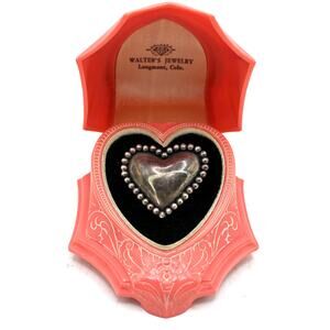 Sue B. Sterling Silver Heart Brooch